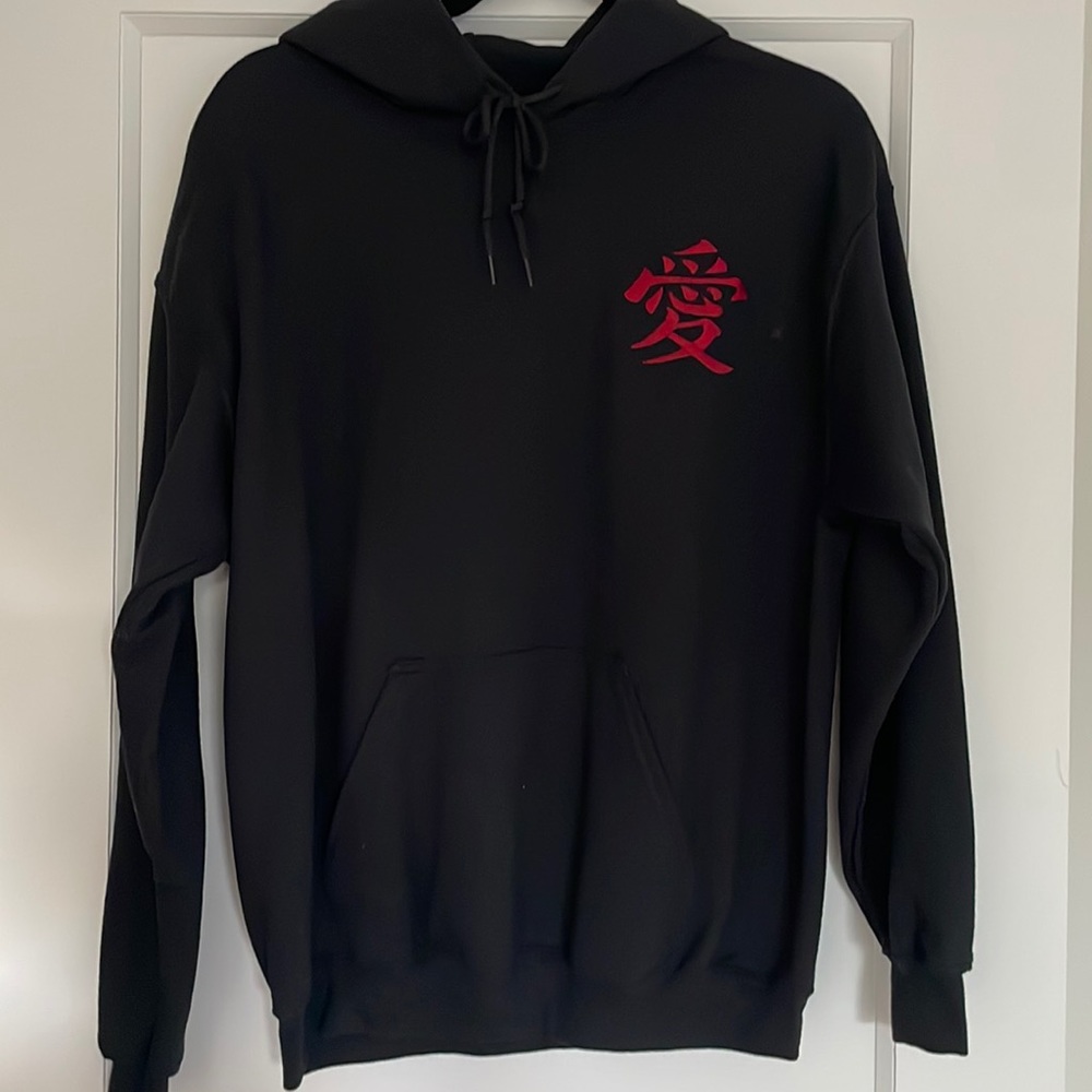 Custom designed and embroidered hoodie.
